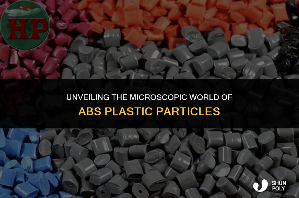 how big are the particles in abs plastic