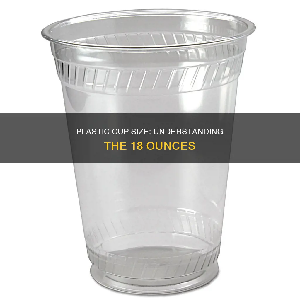 how big is 18 oz cup plastic