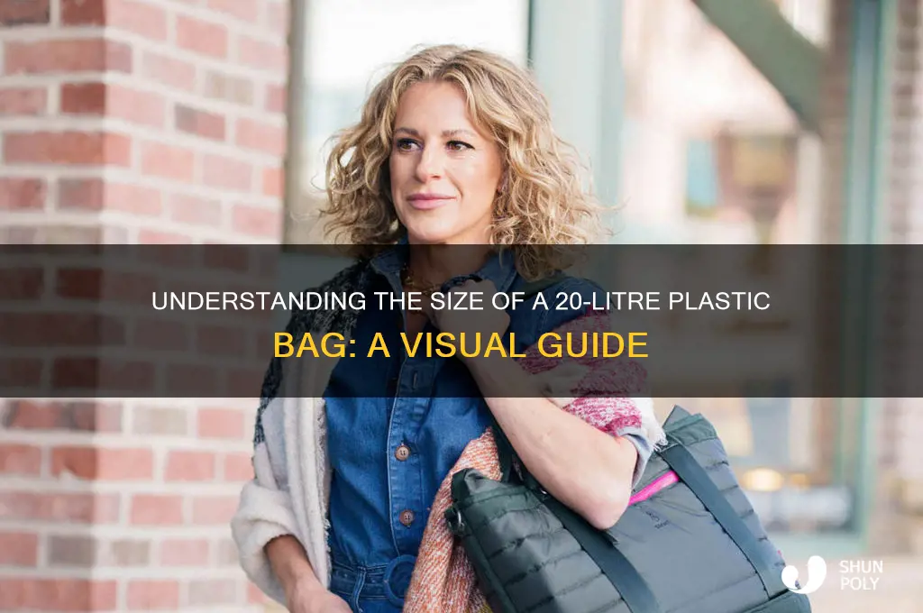 how big is 20 litre plastic bag
