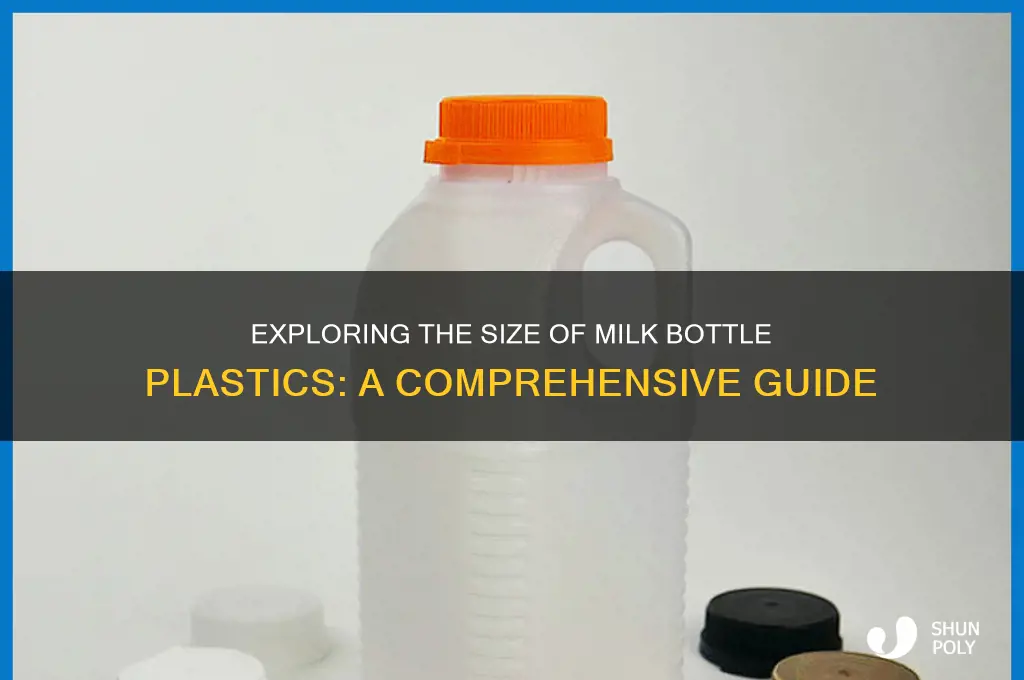 how big is a milk bottle plastic