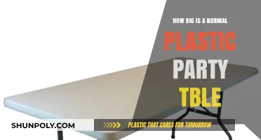 Ideal Size for a Plastic Party Table: A Comprehensive Guide