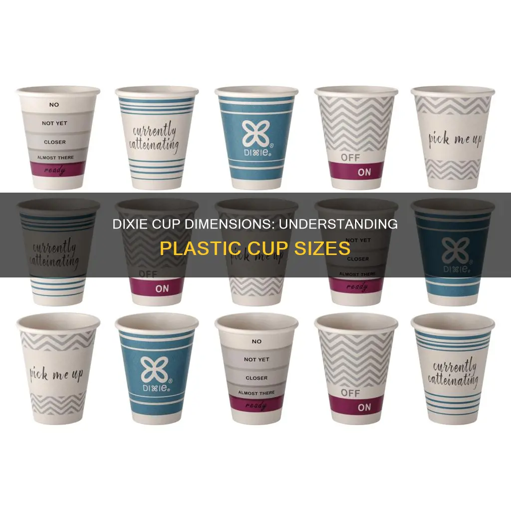 how big is a plastic dixie cup