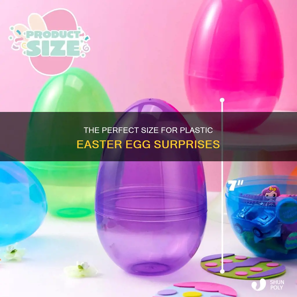 how big is a plastic easter egg