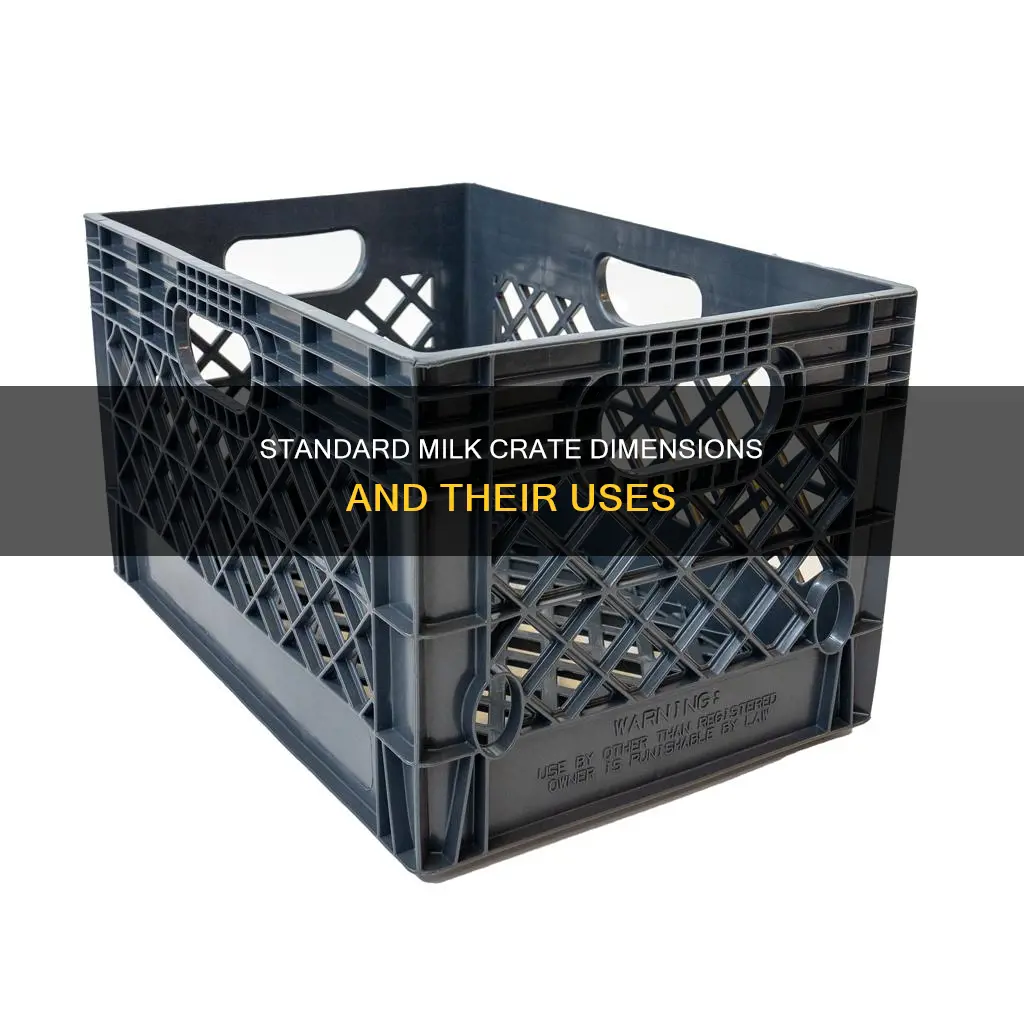 how big is a plastic milk crate