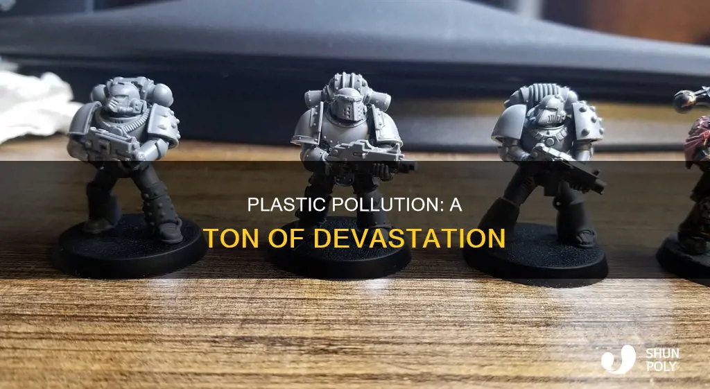 how big is a ton of plastic