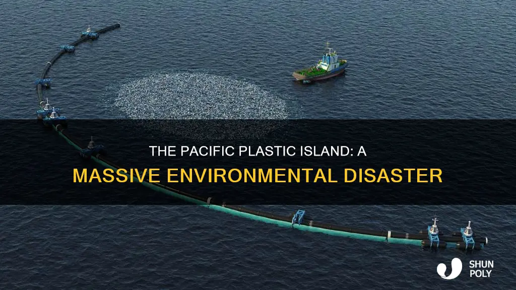 how big is the pacific plastic island