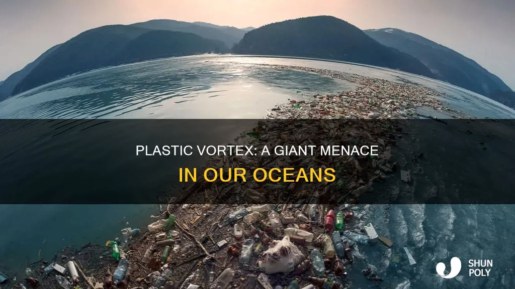 how big is the plastic vortex