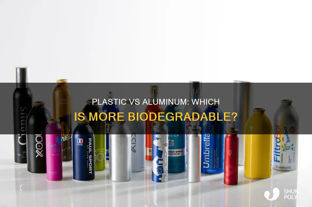how biodegradable is plastic vs aluminum