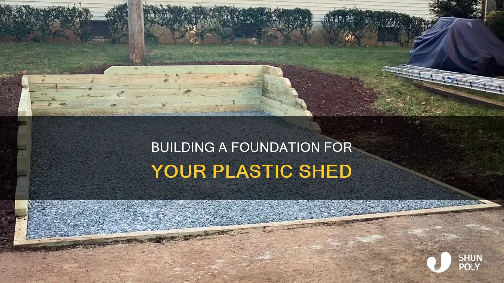 how build foundation for plastic shed