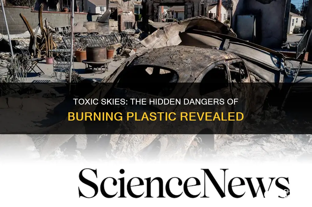 how burning plastic causes harm to the air