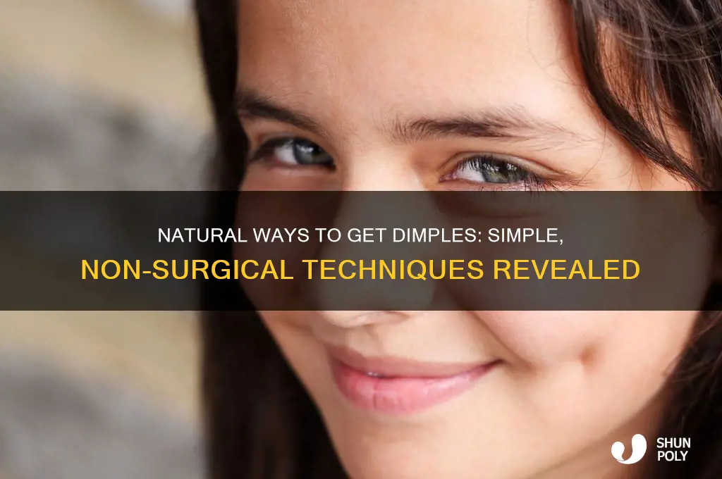 how can i get dimples without plastic surgery