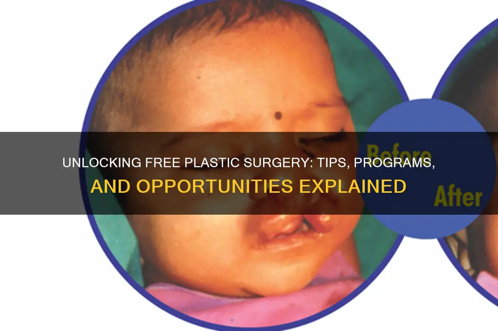 how can i get free plastic surgery