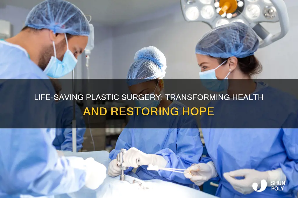 how can plastic surgery save someone life