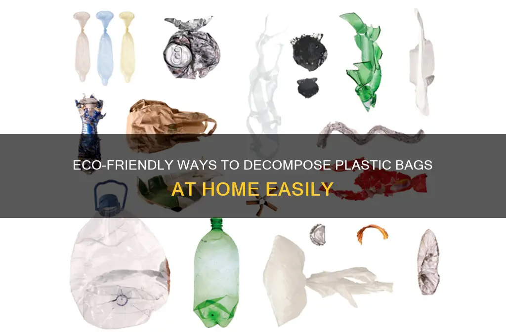 how can you decompose plastic bags at home