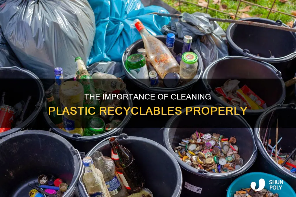 how clean do plastic recyclables have to be