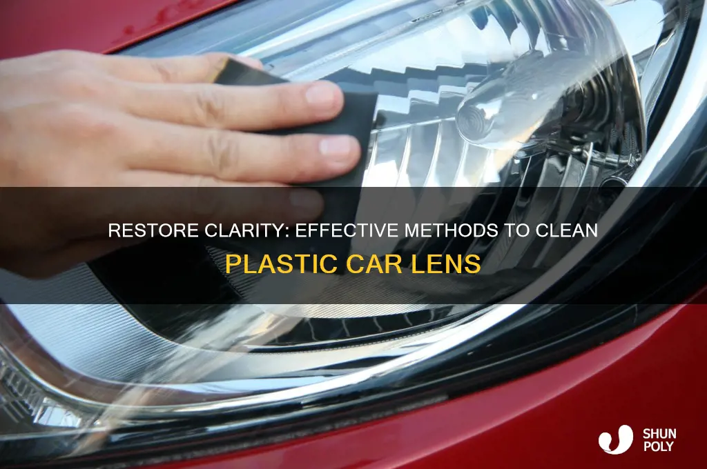 how clean plastic car lens