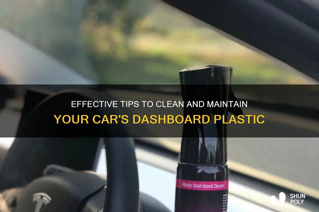 how clean plastic on dashboard inside