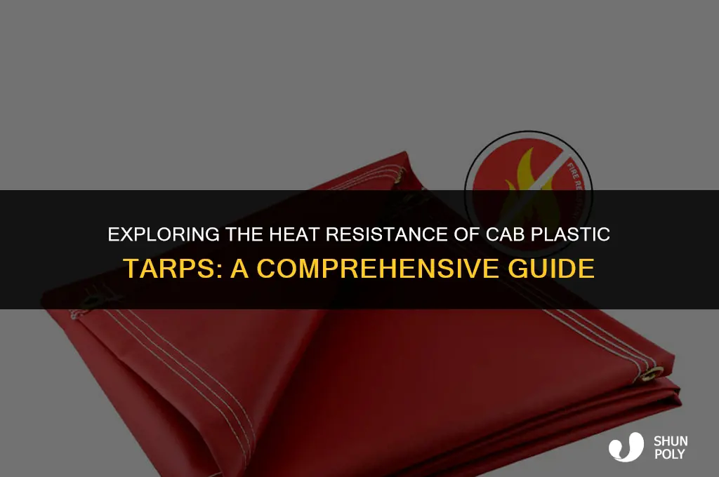 how close cab plastic tarps be to heat