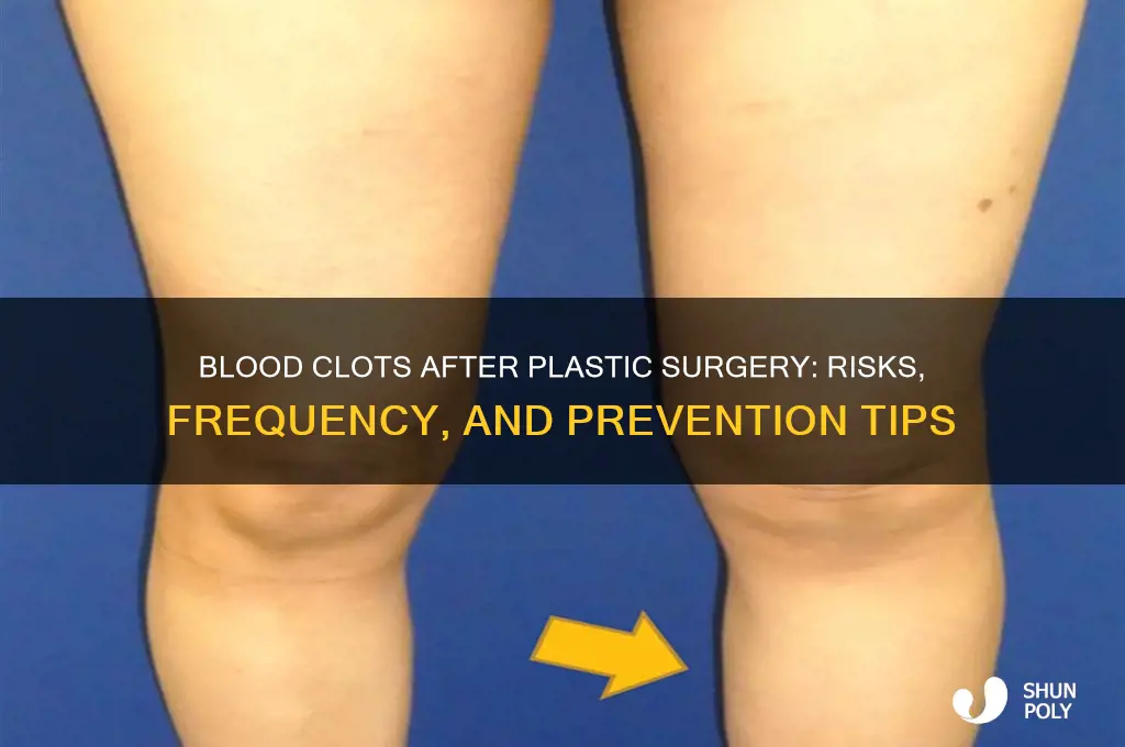 how common are blood clots after having plastic surgery