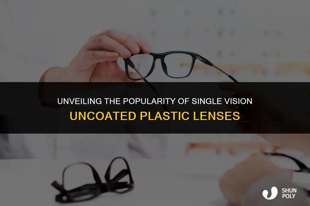 how common are single vision uncoated plastic lenses