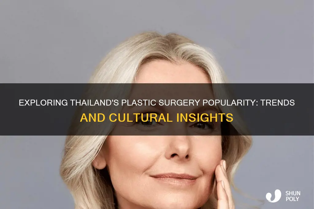 how common is plastic surgery in thailand