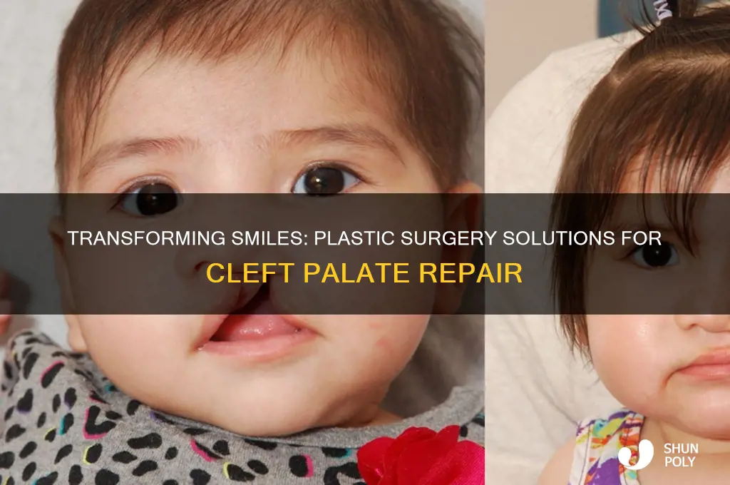 how could plastic surgery help cleft palate