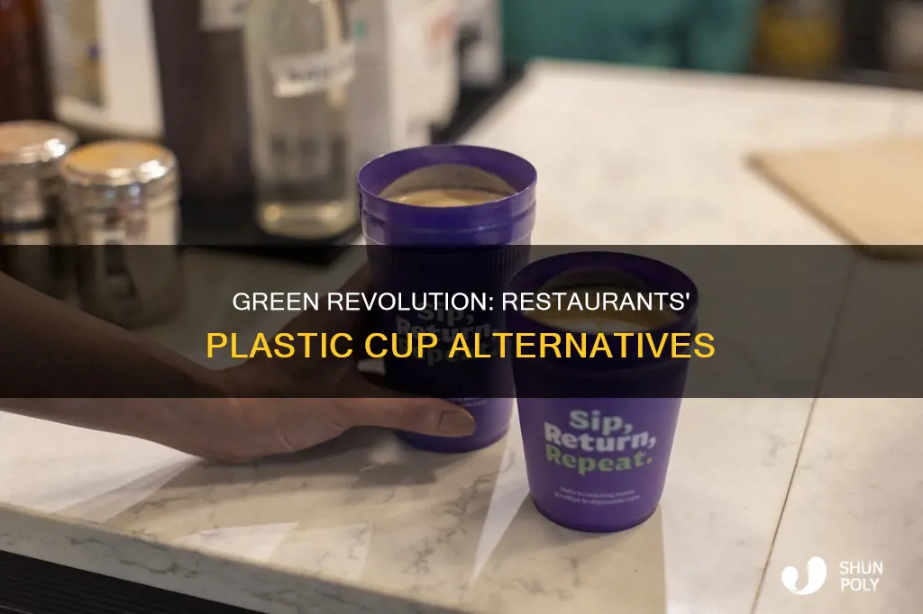 how could restaurants eliminate plastic cups