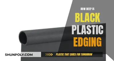 Black Plastic Edging: How Deep Should You Go?