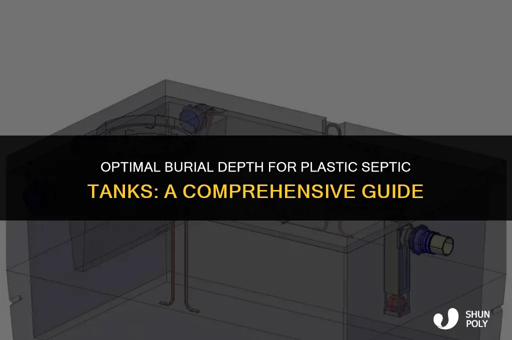 how deep should a plastic septic tank be buried