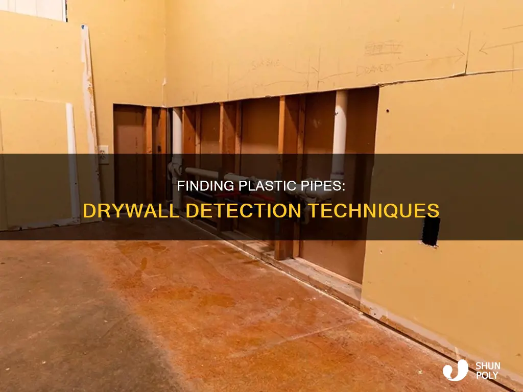 how detector plastic water pipe in drywall