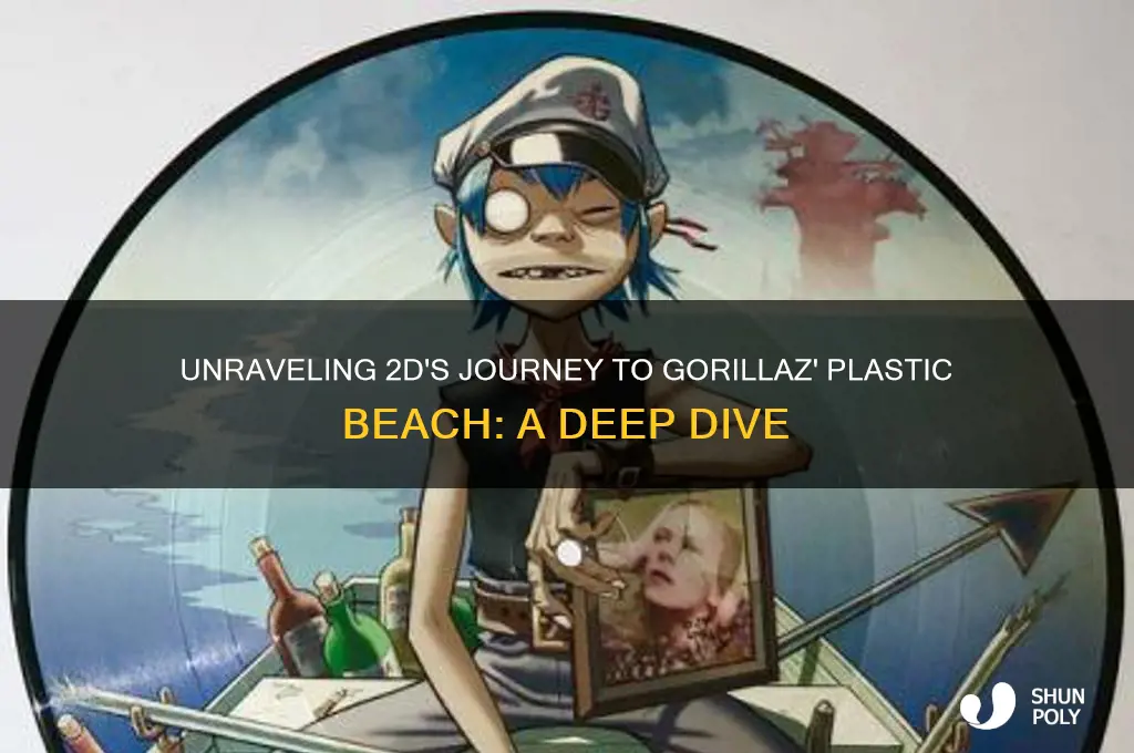 how did 2d get to plastic beach