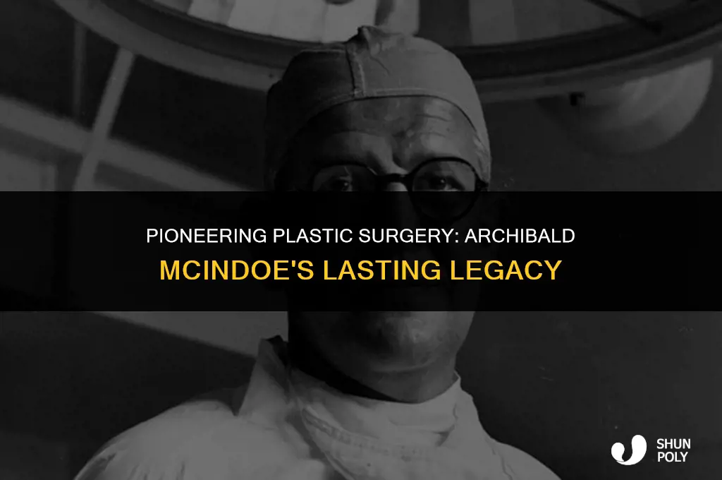 how did archibald mcindoe contribute to modern day plastic surgaery