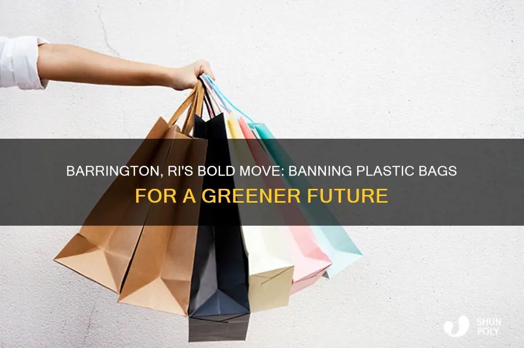 how did barrington ri ban plastic bags