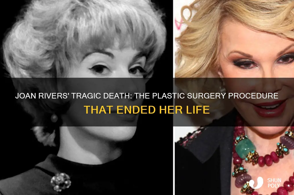how did joan rivers died plastic surgery