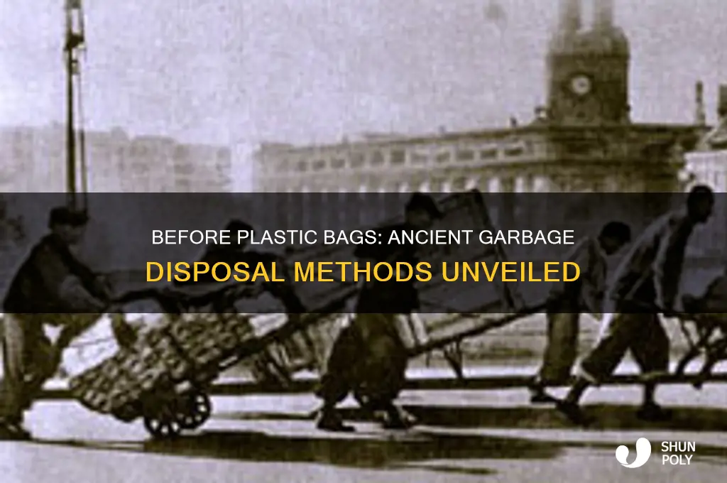 how did people throw out garbage before plastic bags