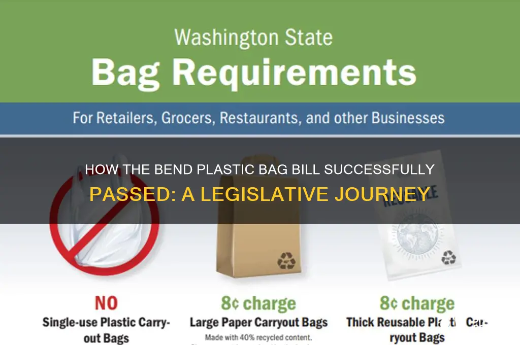 how did the bend plastic bag bill pass