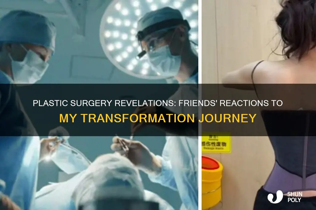 how did your friends react to your plastic surgery
