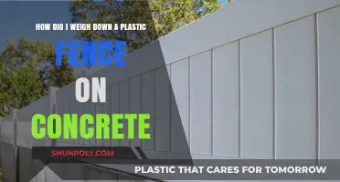 Securing Your Plastic Fence to Concrete: A Comprehensive Guide