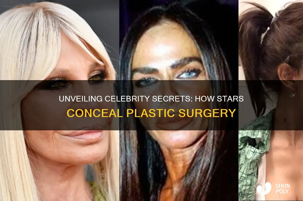 how do celebrities hide plastic surgery