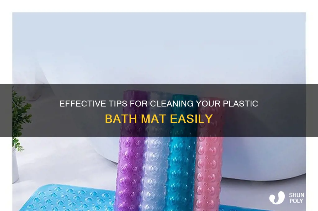 how do i clean a plastic bath mat