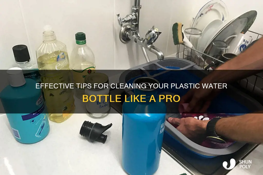 how do i clean a plastic water bottle