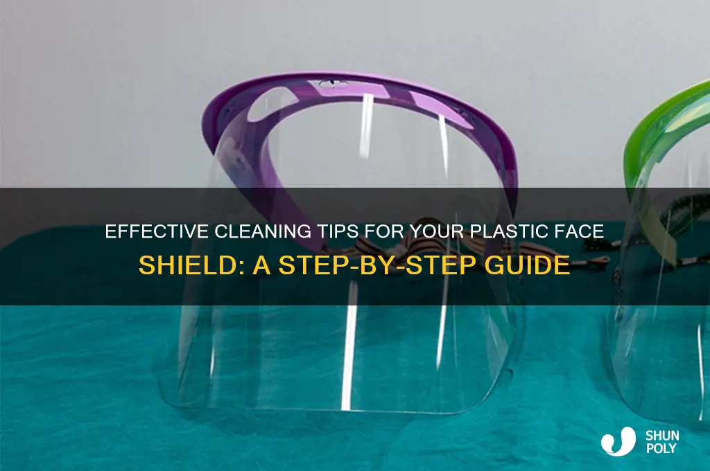 how do i clean my plastic face shield