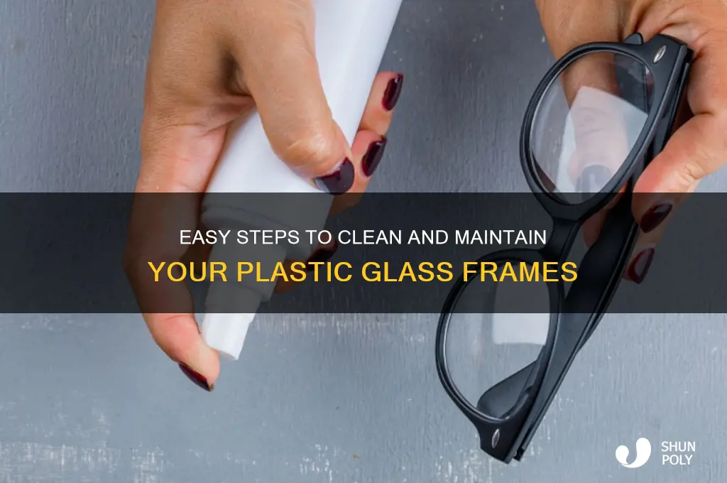 how do i clean plastic glass frames