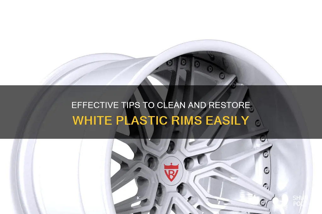 how do i clean white plastic rims