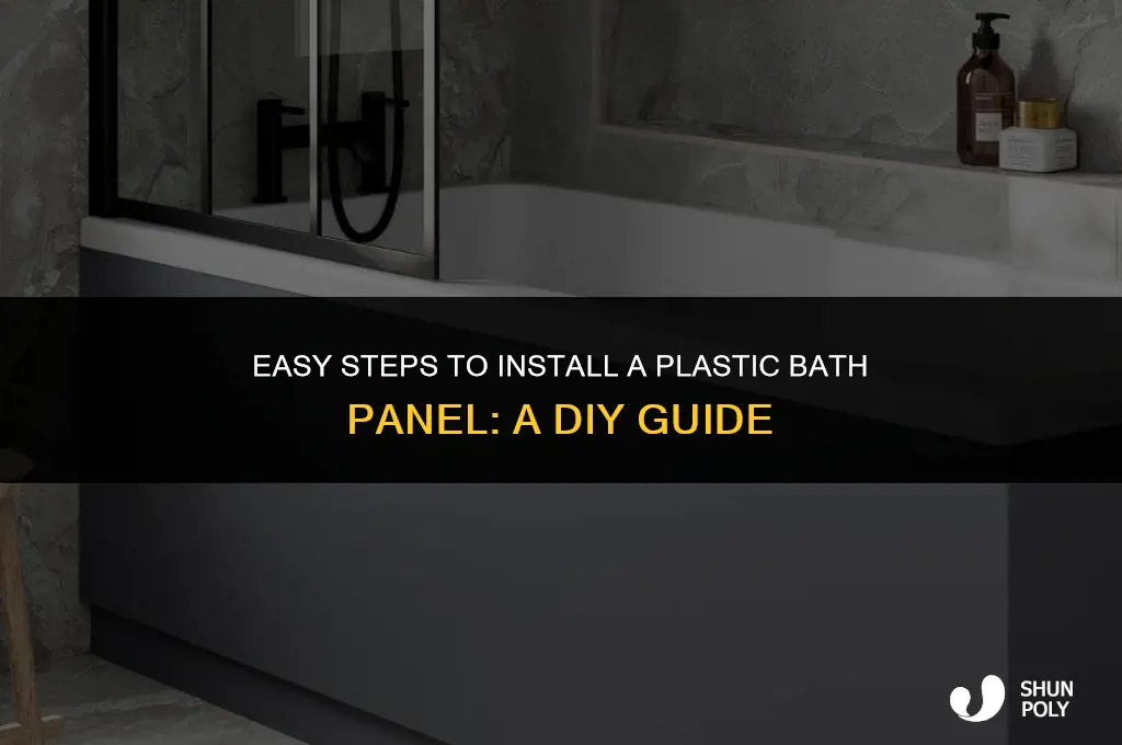 how do i fit a plastic bath panel