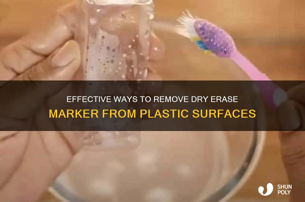 how do i get dry erase marker off of plastic