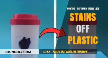 Effective Ways to Remove Hard Stone-Like Stains from Plastic Surfaces