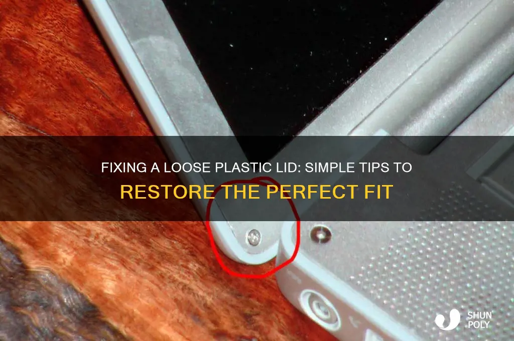 how do i get my plastic lid to fit again