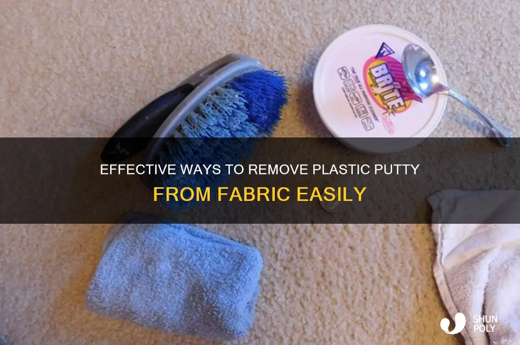 how do i get plastic putty off cloth