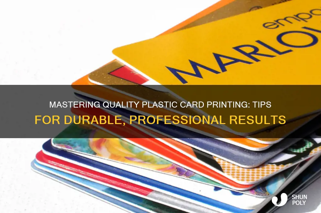 how do i get quality plastic card printing